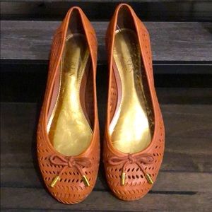 Ralph Lauren Cutout Ballet Flats
